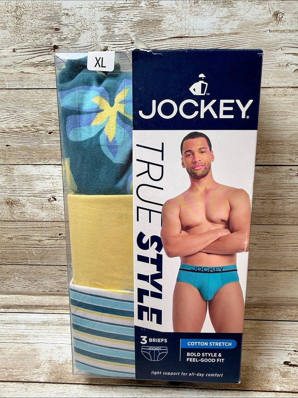 Jockey True Style Men's Cotton Briefs 3-Pack XL 40-42” NEW